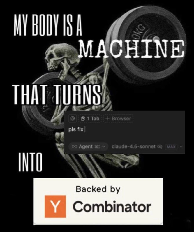 My Body Is a Machine That Turns Claude Prompts Into YC Startups