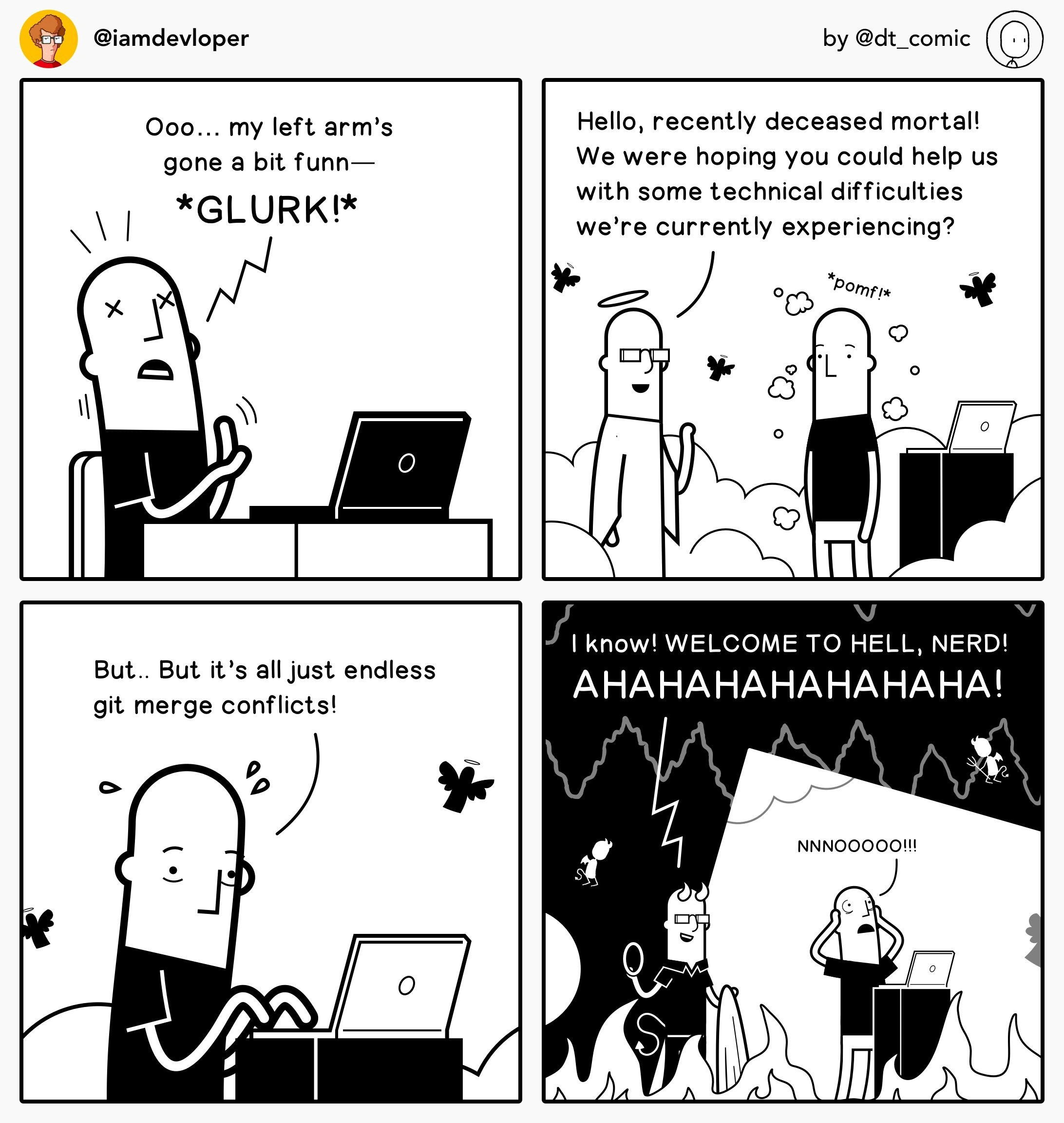 Git Merge Conflicts: An Eternity of Damnation