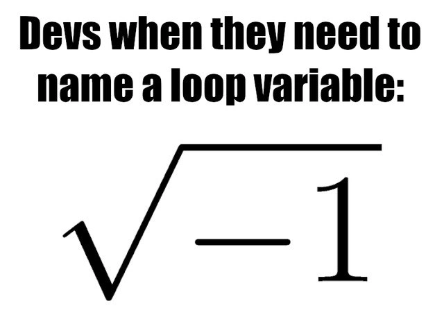 Imaginary Loop Variables