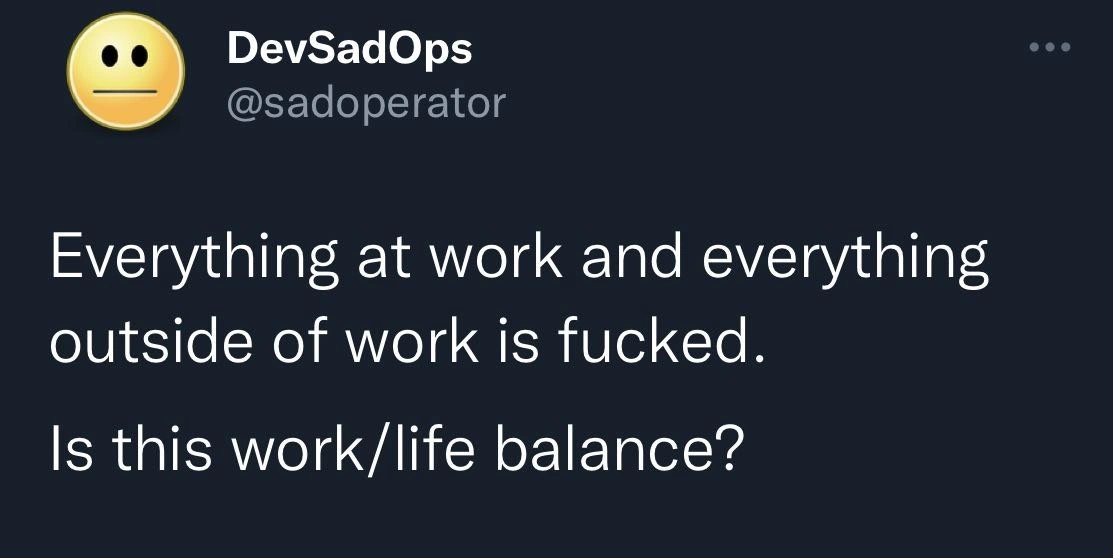 When work and life both burn, DevOps wonders if that’s balance