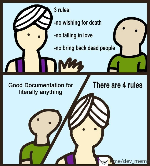 The Fourth Forbidden Wish: Good Documentation