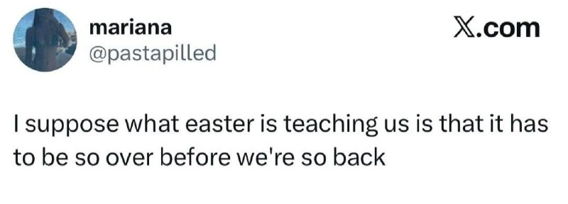 Easter's Lesson: It Has to Be So Over Before We're So Back