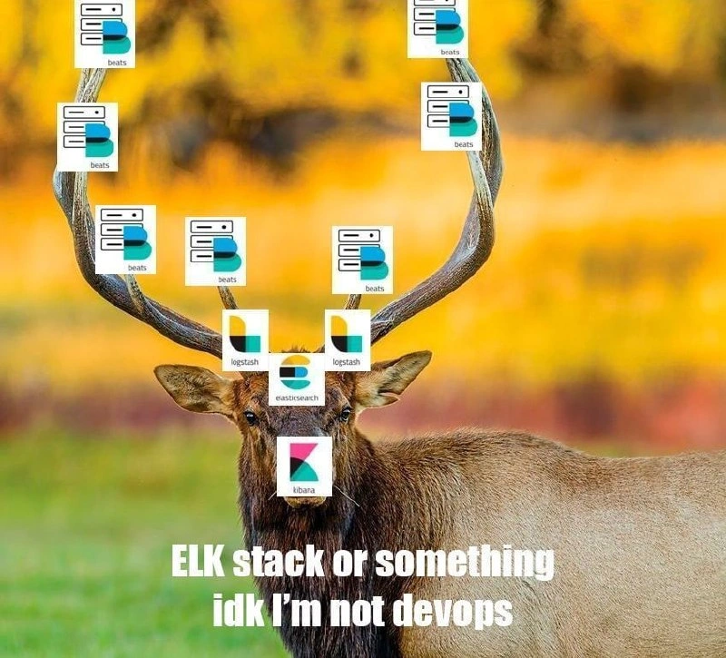 ELK stack sprouts antlers, yet someone still pleads “idk I’m not devops”