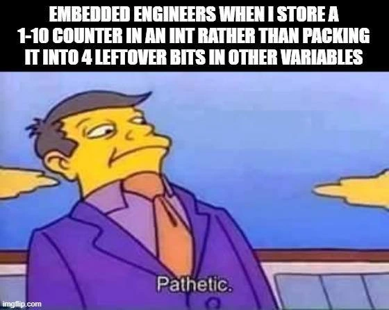 Embedded Engineers Judge You for Wasting an Entire Int on a Counter