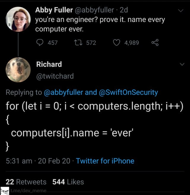 How an Engineer Names Every Computer