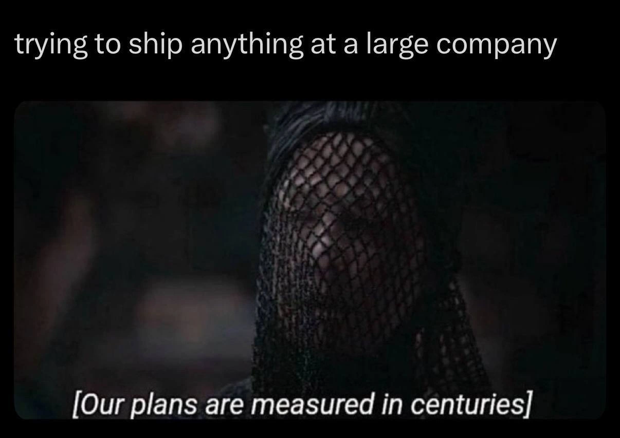 Shipping at a Large Company Where Plans Are Measured in Centuries