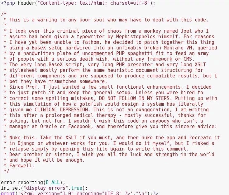 A Desperate Warning From a Legacy Code Survivor