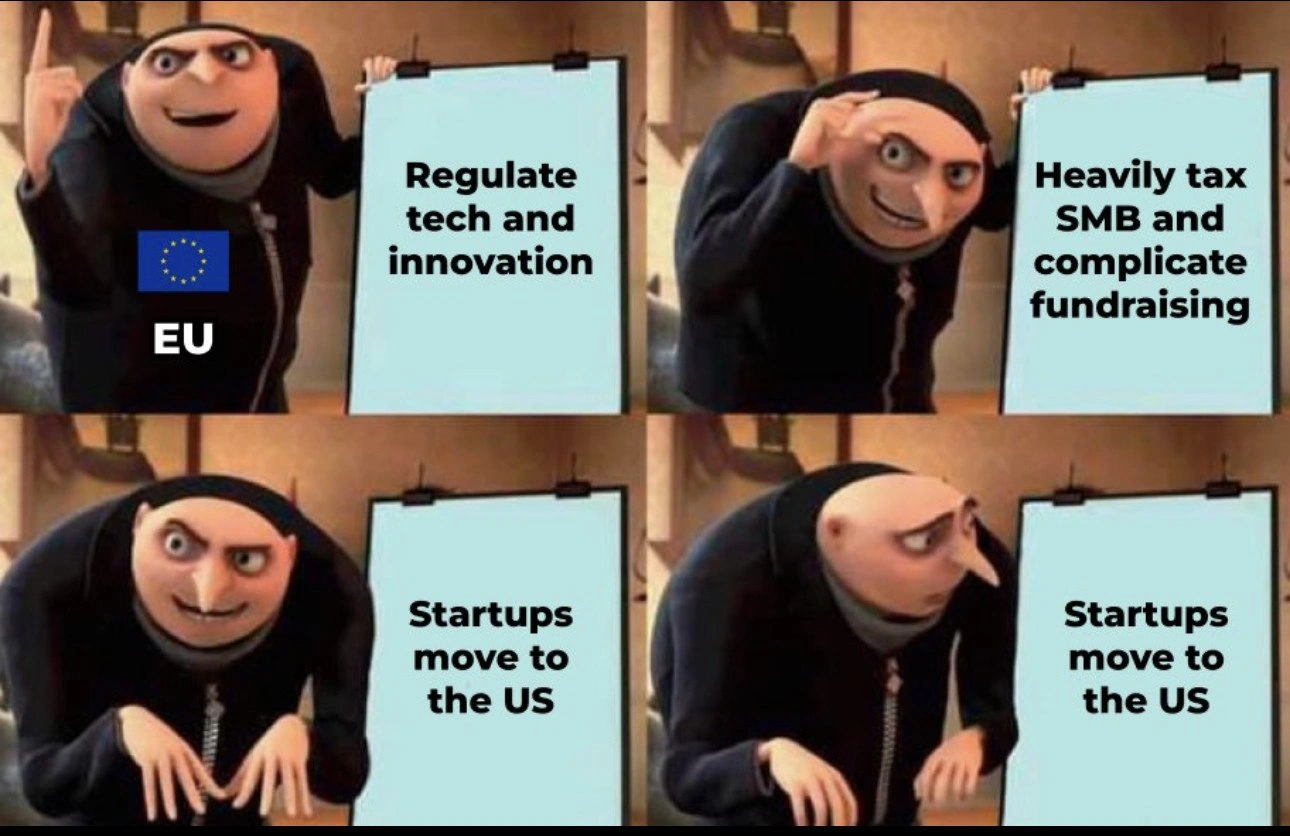 EU regulations backfire and push fledgling tech startups across the Atlantic