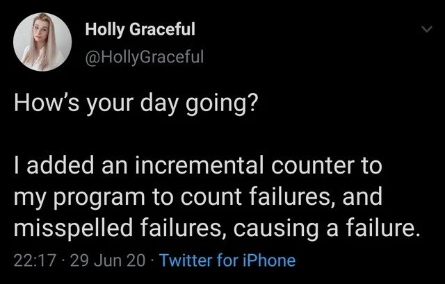 Failure Counter Fails First