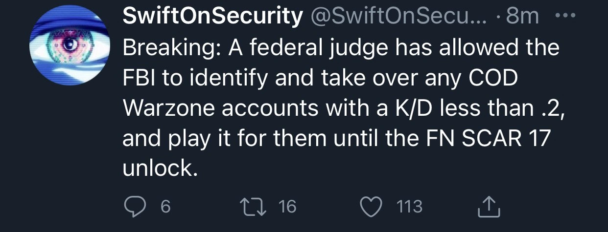 FBI Mandated to 'Git Gud' on Behalf of Underperforming Gamers