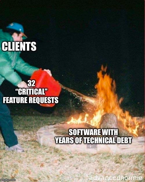Adding 'Critical' Features to a Legacy System