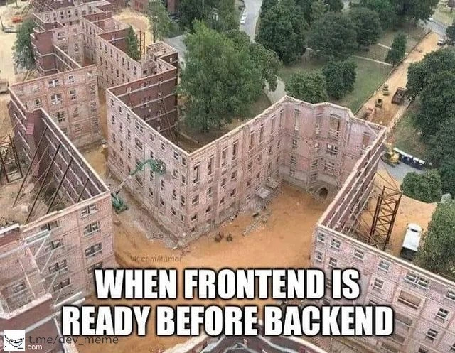 Frontend First, Functionality... Eventually