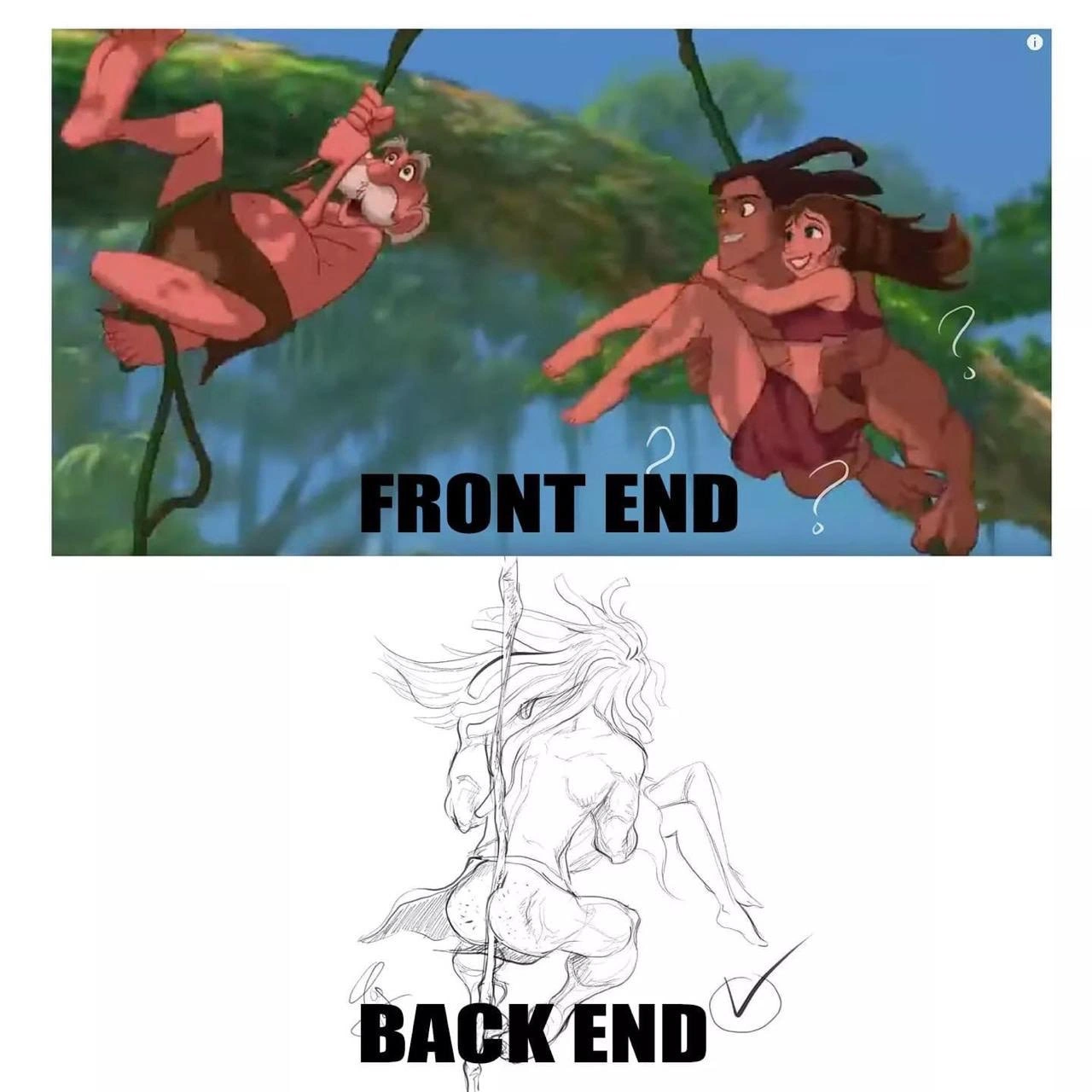 Frontend vs. Backend: The Disney Tarzan Analogy
