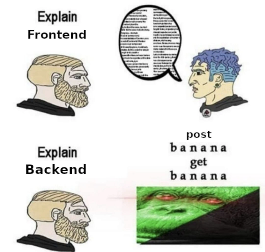 Frontend Complexity vs. Backend's Primal Simplicity
