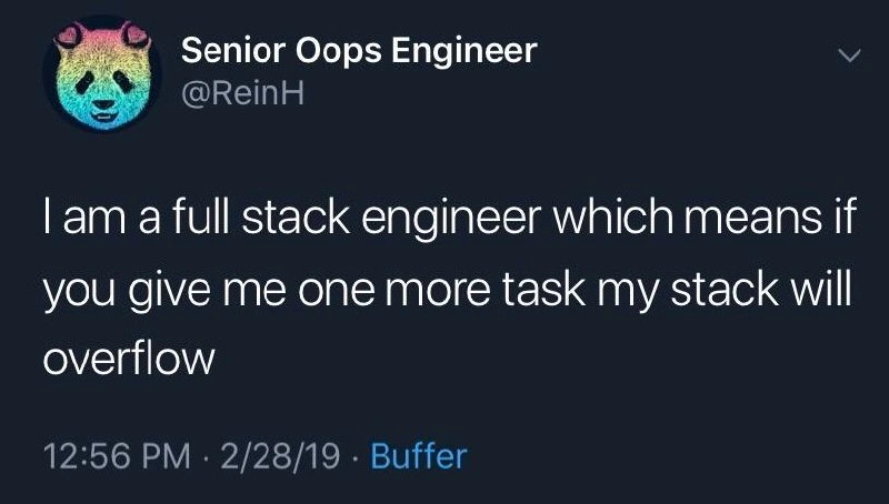 The Full Stack Overflow Pun