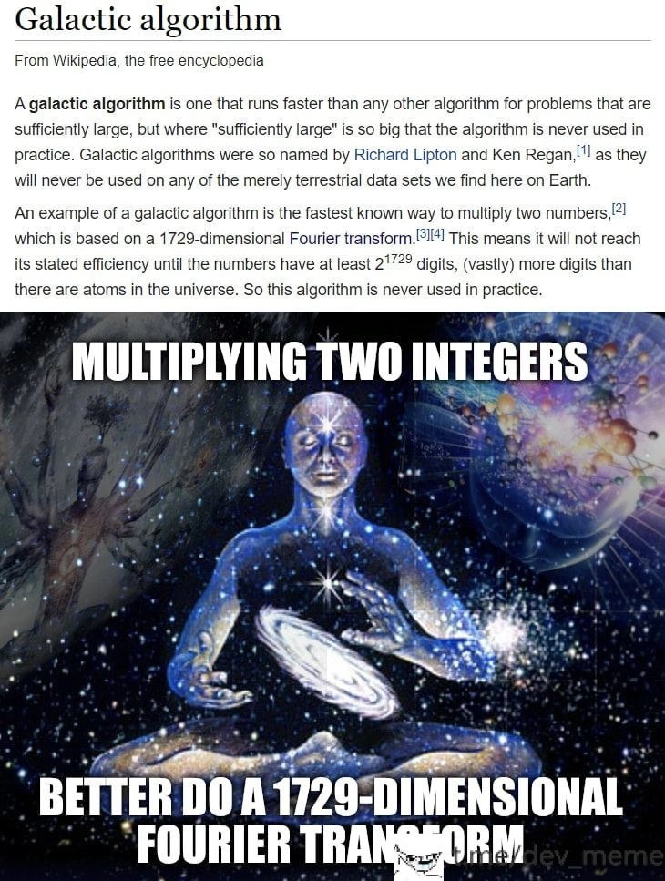 Galactic Overkill for Integer Multiplication