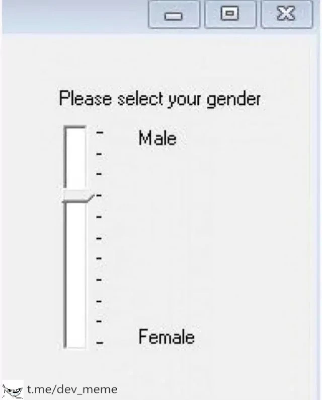 When the UI Suggests Gender is a Sliding Scale