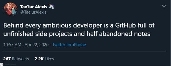 The Ambitious Developer's GitHub Graveyard