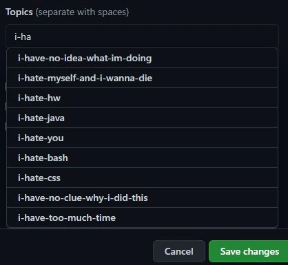 GitHub Topics Know Too Much