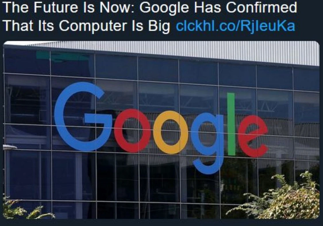 Google Confirms Its Computer Is, In Fact, Big
