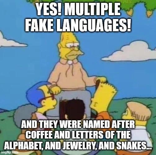 Grandpa Recalls Java, C, Ruby, and Python