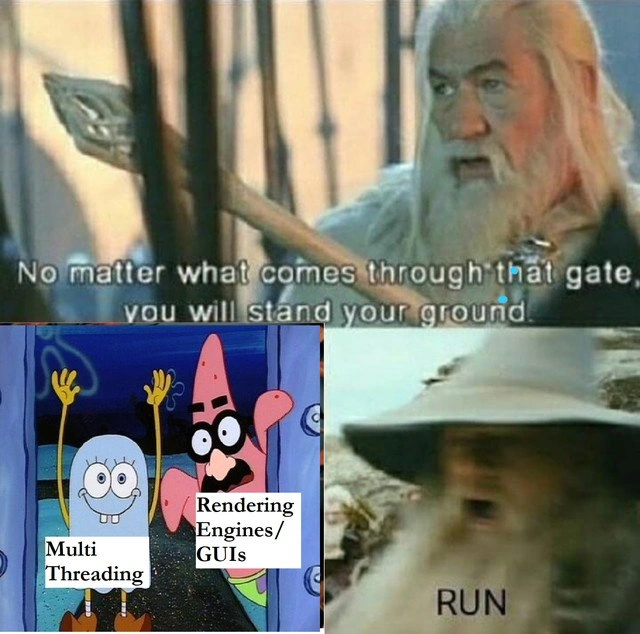 GUIs See Threads And Run