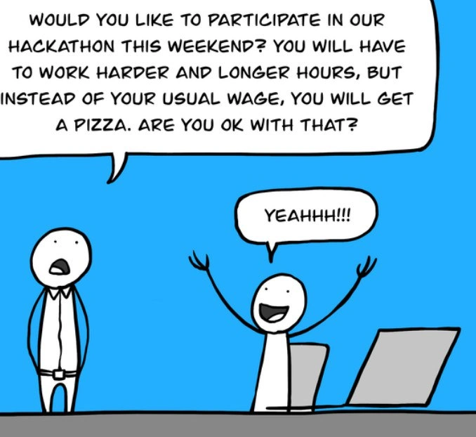 Hackathon Culture: Will Code for Pizza