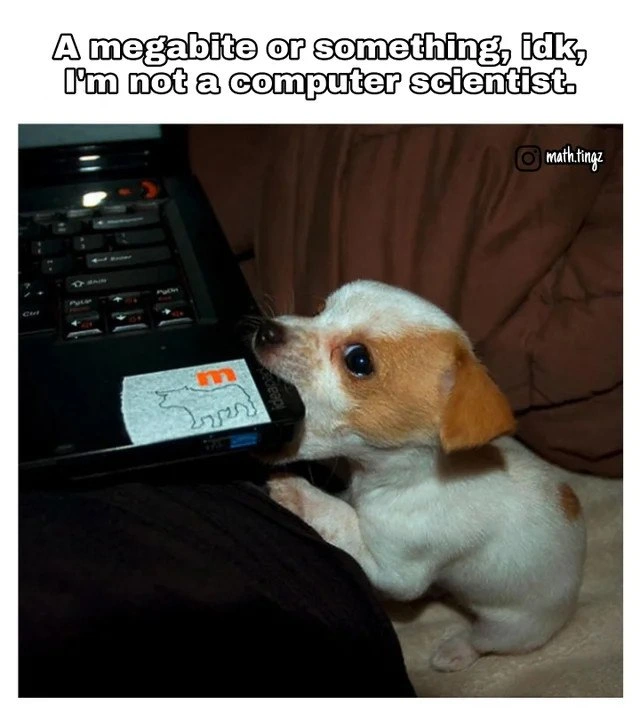 A Literal Megabite on a Laptop