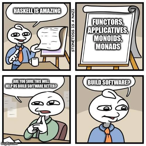 When Haskell evangelism derails the whole “shipping features” conversation