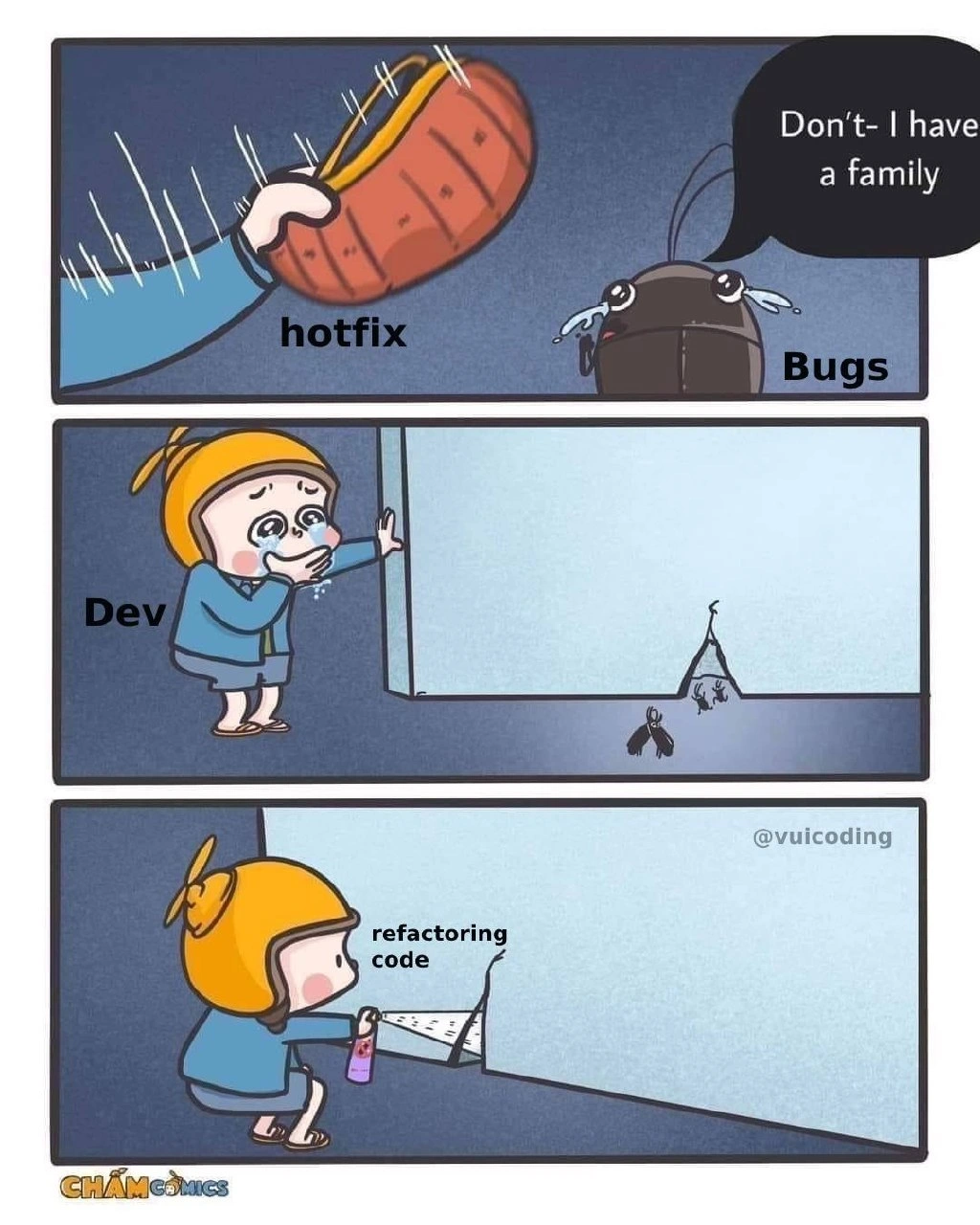 From gentle hotfix to ruthless refactor: bugs never stood a chance