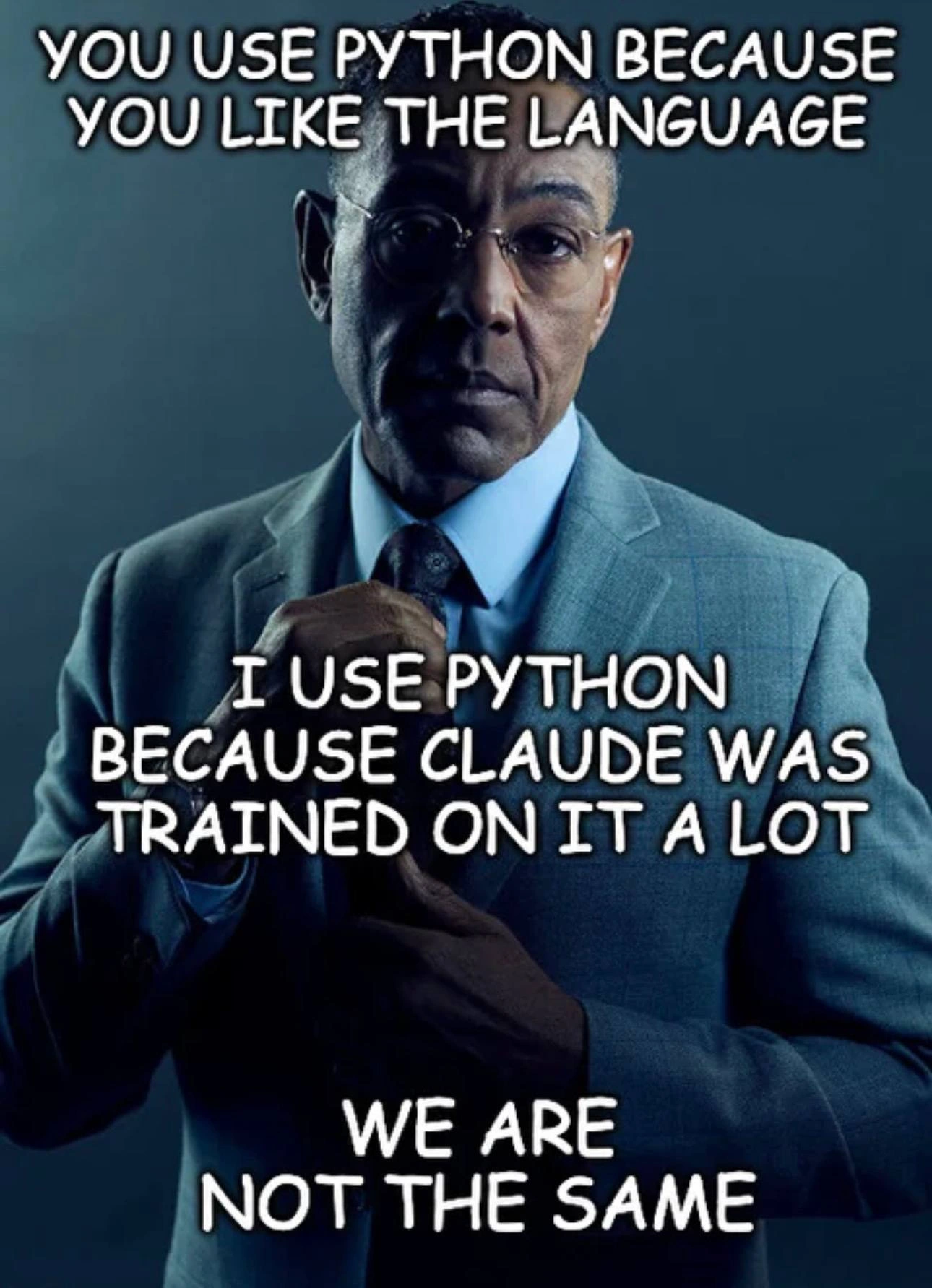 I Use Python Because Claude Was Trained On It. We Are Not The Same