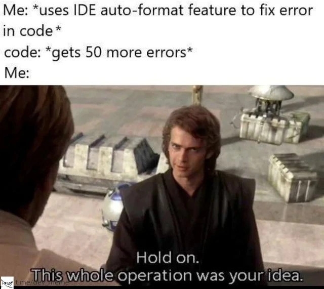 When the IDE's Auto-Format Feature Betrays You