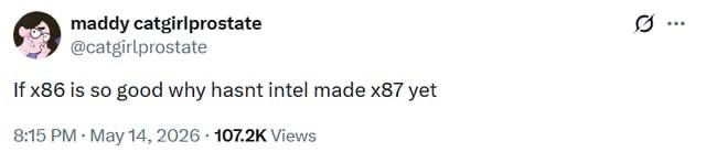If x86 Is So Good, Why Hasn't Intel Made x87 Yet?
