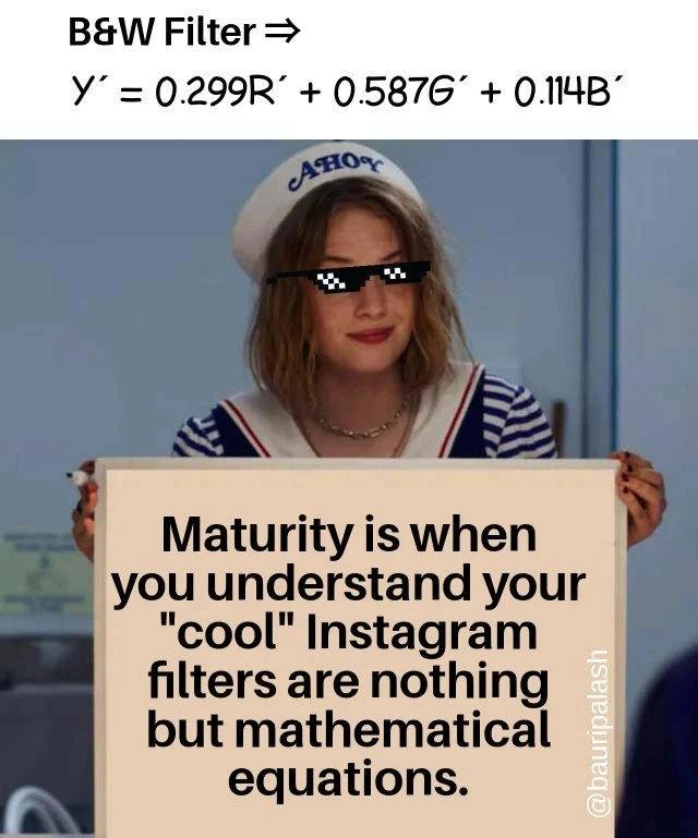 The Mathematical Truth Behind Instagram Filters