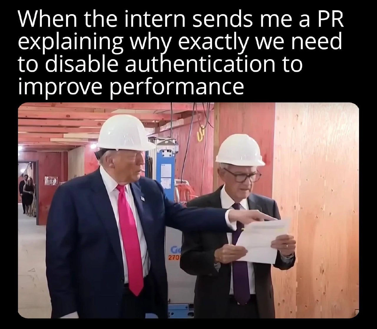Intern Proposes Disabling Authentication for Performance Gains in PR