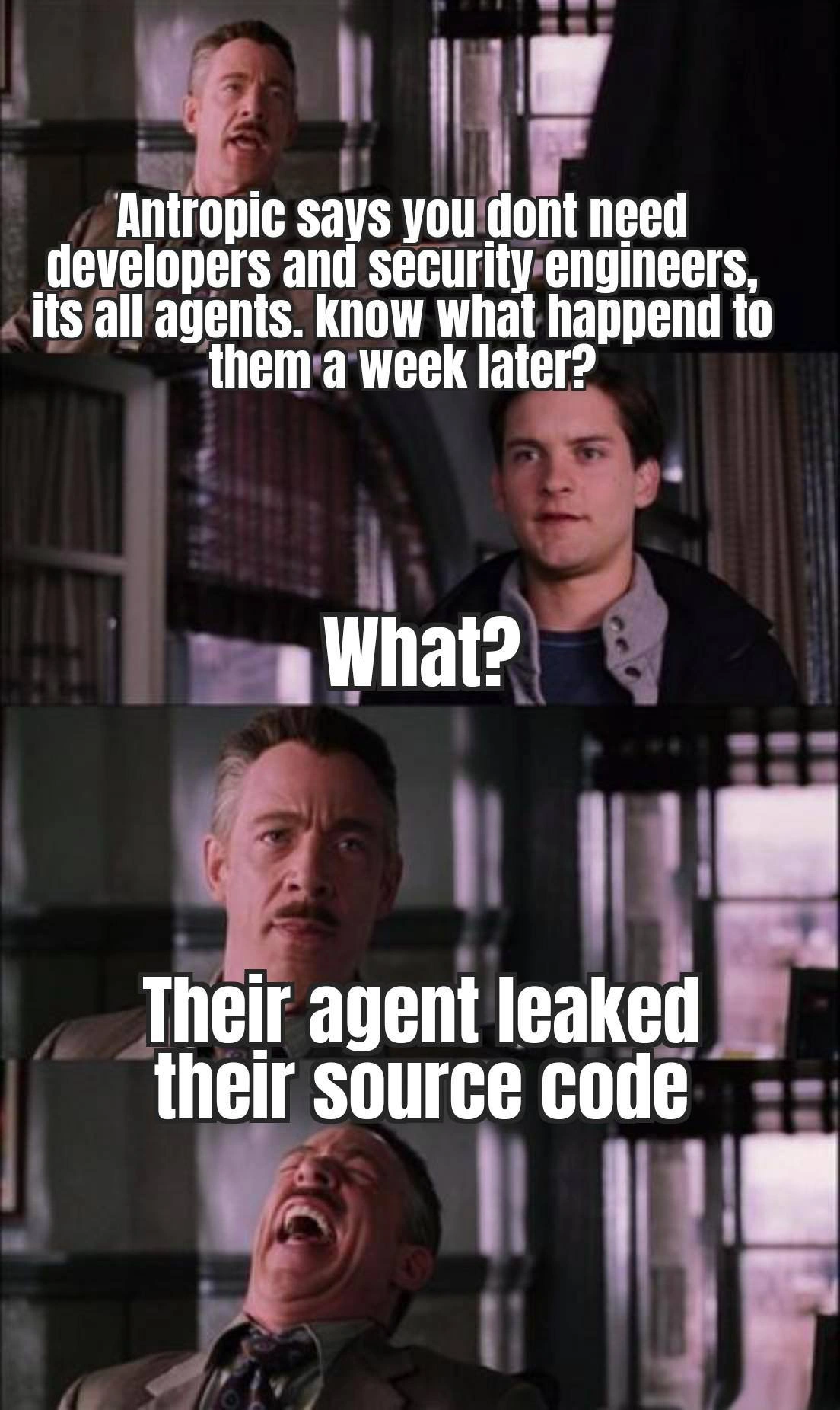 J. Jonah Jameson Laughs: The Agents Leaked Their Own Source Code