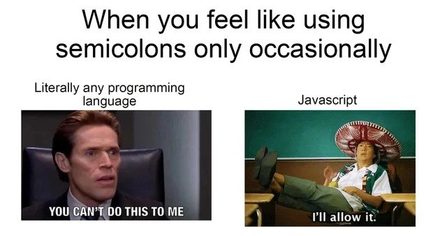 JavaScript's Lax Attitude Towards Semicolons