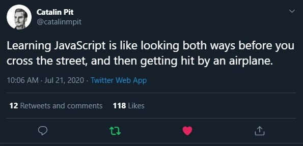 The Unpredictable Perils of Learning JavaScript