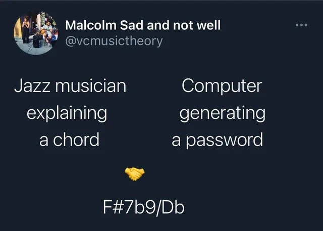 Jazz Chords and Passwords: The Universal Language of Cryptic Strings