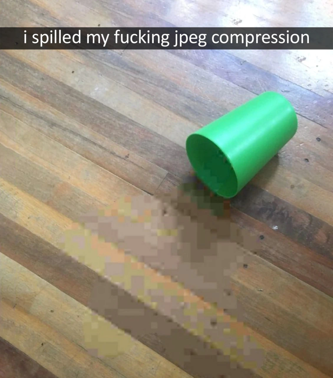 A Literal Spill of JPEG Compression
