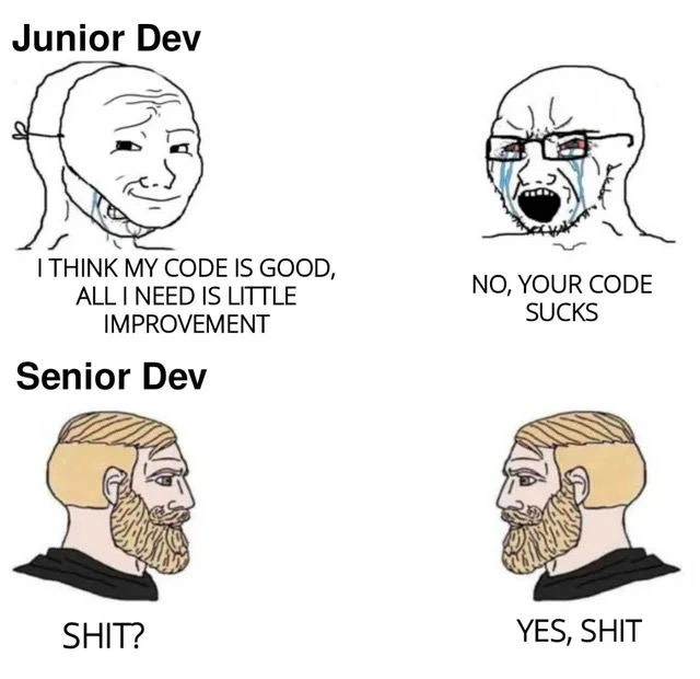 From polite nit-picks to instant consensus: junior vs senior code review