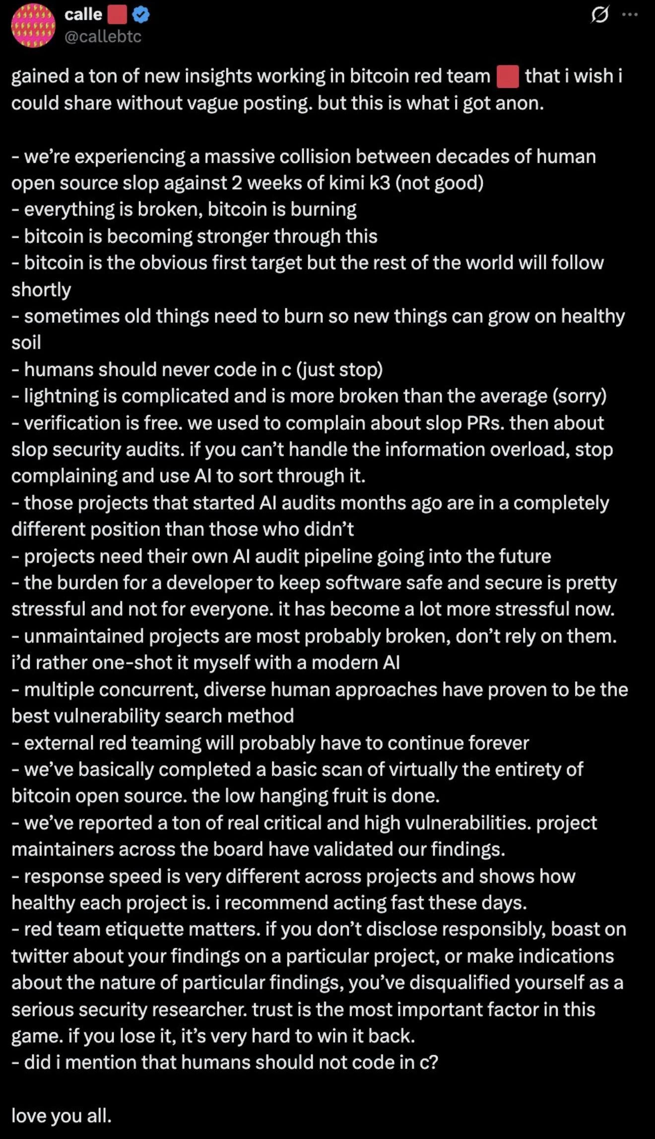 Kimi K3 vs Decades of Bitcoin C Code