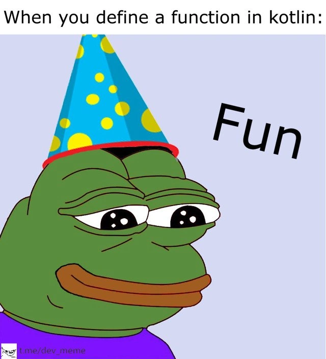 When Kotlin’s 'fun' keyword makes every function definition unexpectedly fun