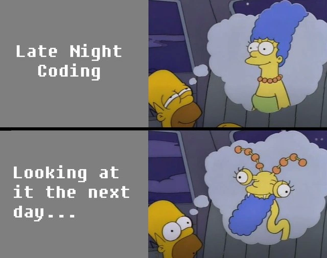 Late-Night Code: Genius vs. Reality