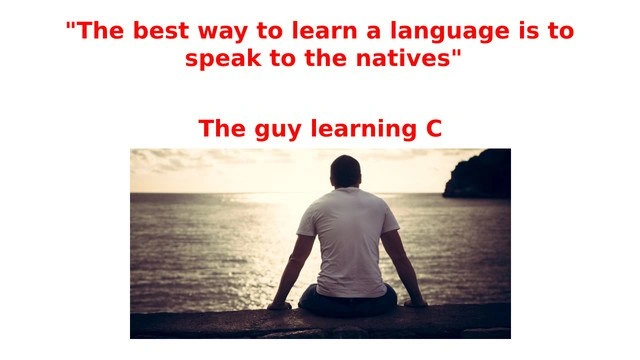 Learning C: A Lonely Voyage to Speak to the Ancients