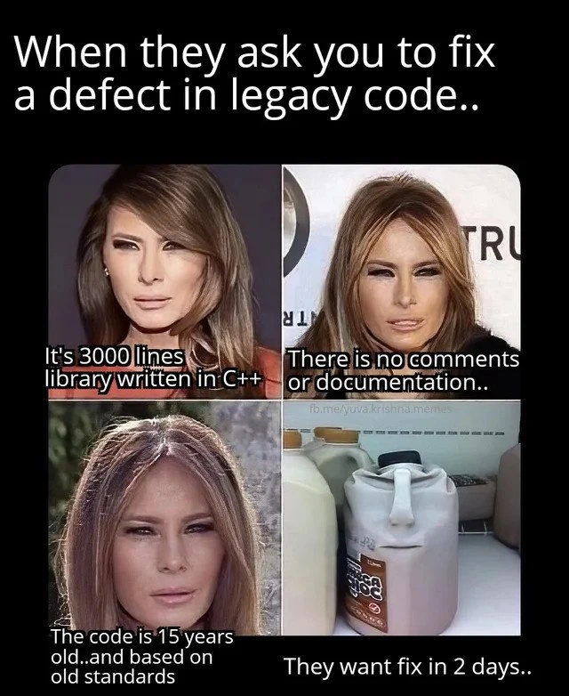 The four stages of legacy code grief