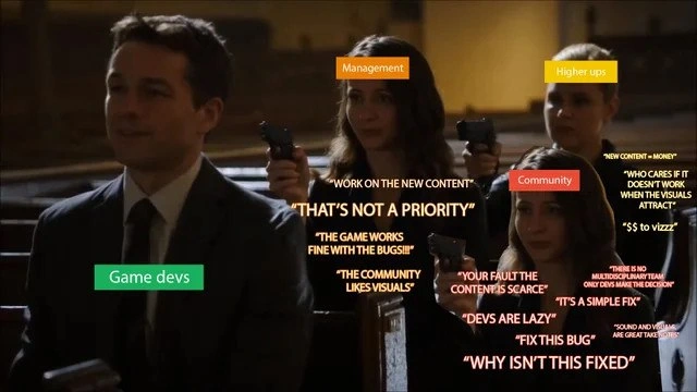 Game Developers Caught in the Crossfire