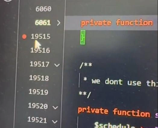 Massive PHP File with 19000+ Lines and a Breakpoint at the Abyss