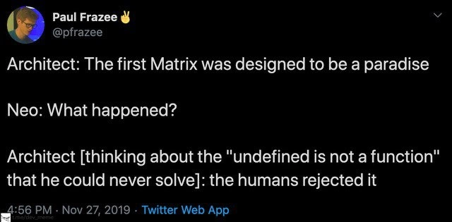 The Architect's Unsolved JavaScript Bug