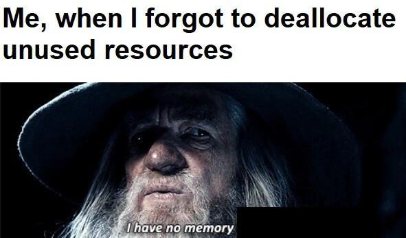 Gandalf's Memory Leak
